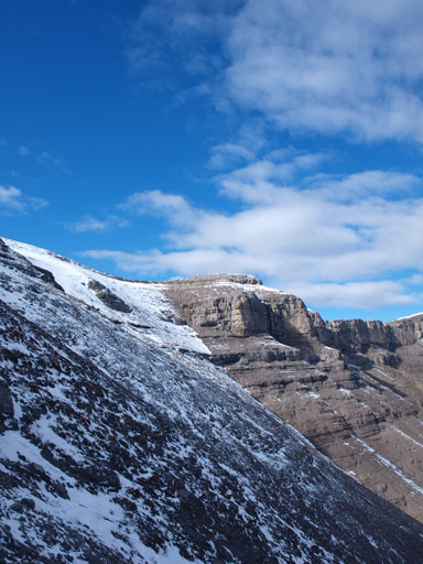Looking back from our descent