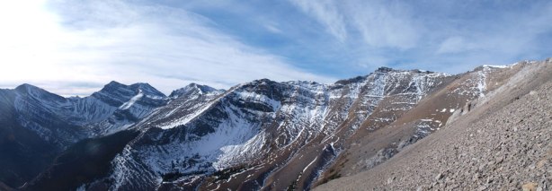 Panorama view from the boring ascent