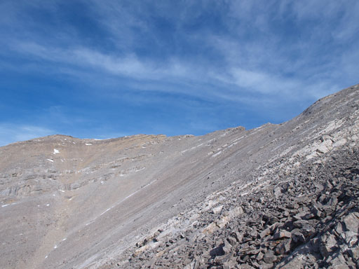 The summit is finally in sight, somewhere up there...