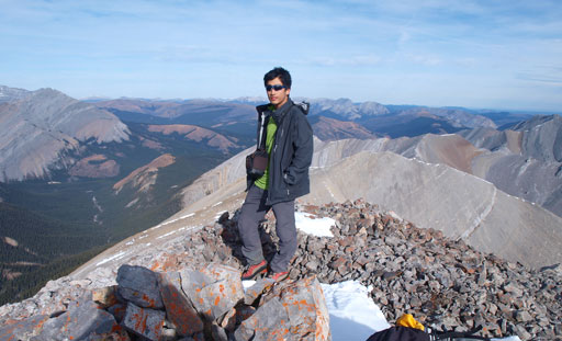 Me on the summit of Otuskwan Peak