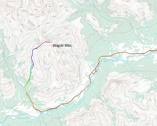 Wapiti Mountain scramble route