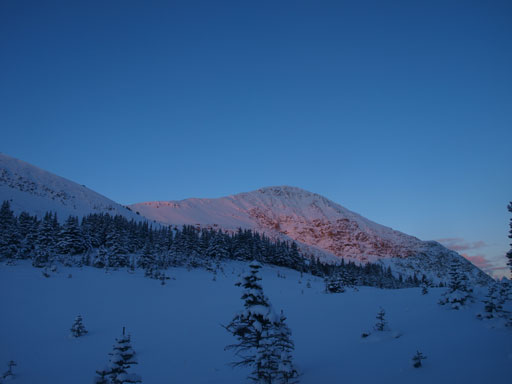 Alpenglow on Elysium Mountain