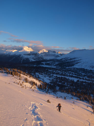 Ascending a steep roll