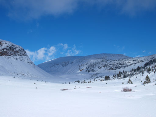And then travel up through this broad valley