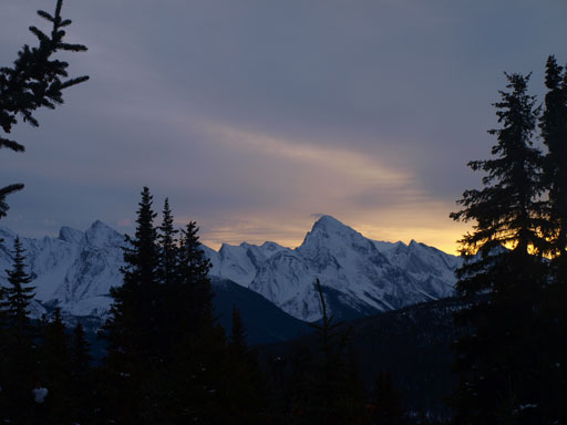 Samson Peak at sunrise time