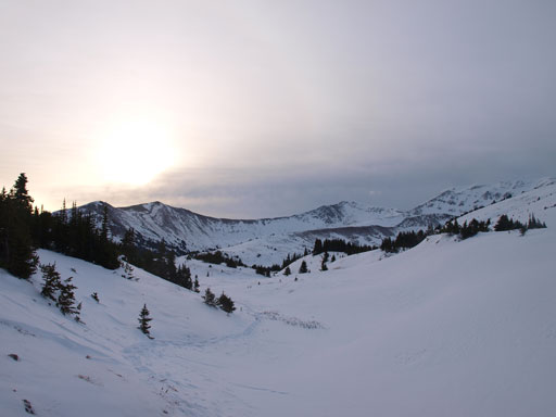 Looking back from the same spot