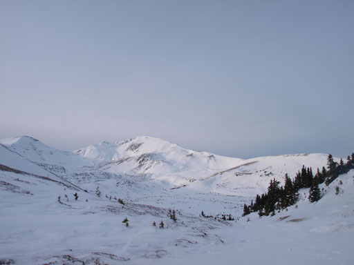 Mount Aberhart seen from Little Shovel Pass.