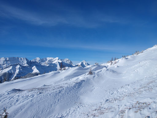 Near the ridge crest
