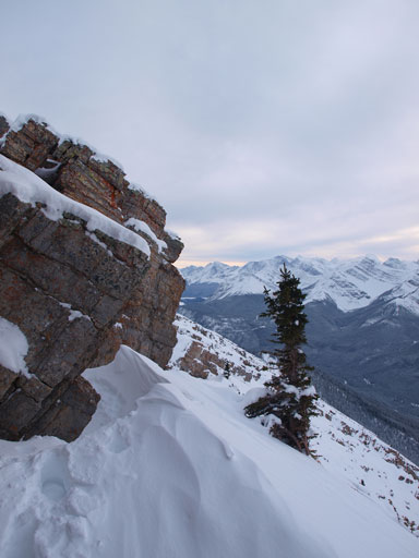 Going back was faster since I could just follow my footprints