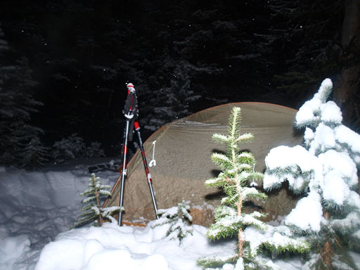 Our campsite near Assiniboine Pass