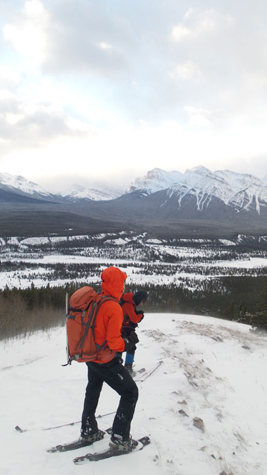 Looking back from the ridge