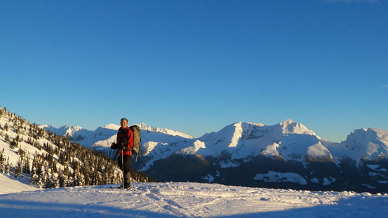 Ben with the Monashee Mountains behind