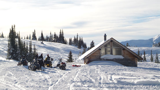 Back to the sledder's cabin