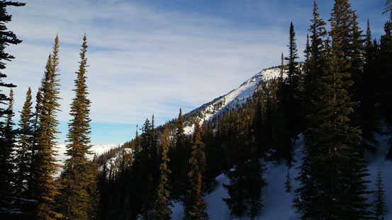 Finally got a sight of the upper mountain