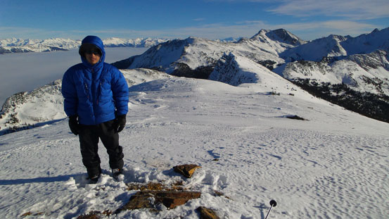 Me on the summit of Wiseman Peak