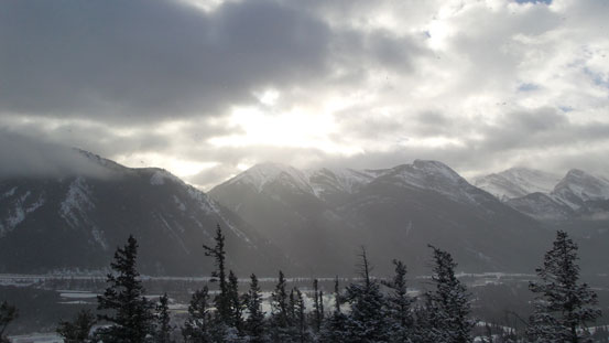 Looking south across Bow Valley