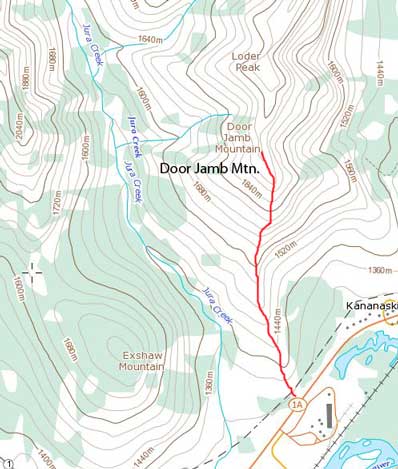 Door Jamb Mountain standard route