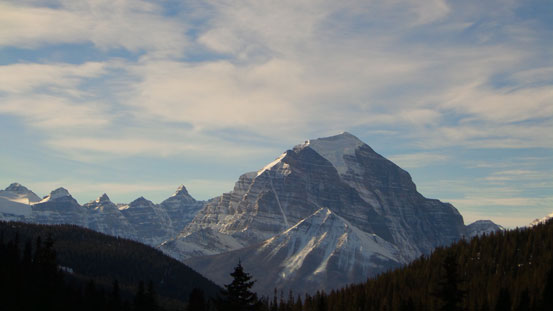 Looking back at Mt. Temple