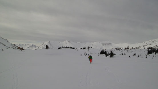 Looking back from Ptarmigan Lake