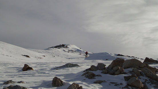 Raff approaching the false summit