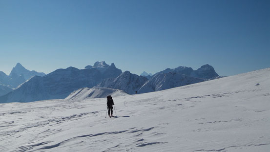 Icy and crusty snow around here