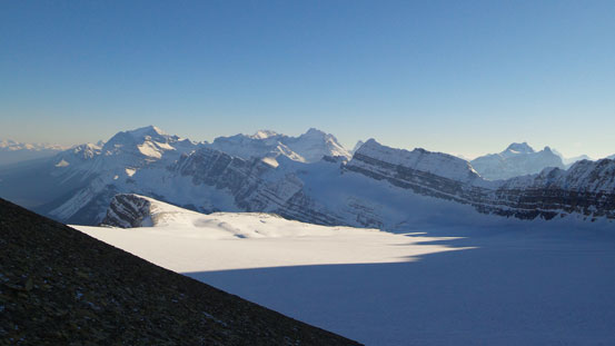 Beth Glacier provides an alternate exit if you don't mind more glacier travel and more avi terrain. It's described in Chic's book