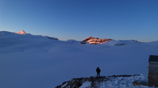 The Waputik Icefield which we'd cross the next day