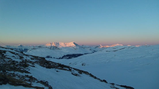 Alpenglow on The Presidents