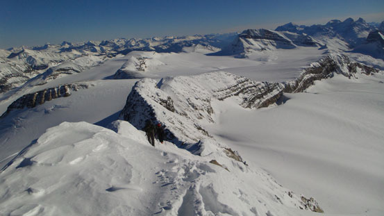 Staying away from the crest here to avoid the cornices