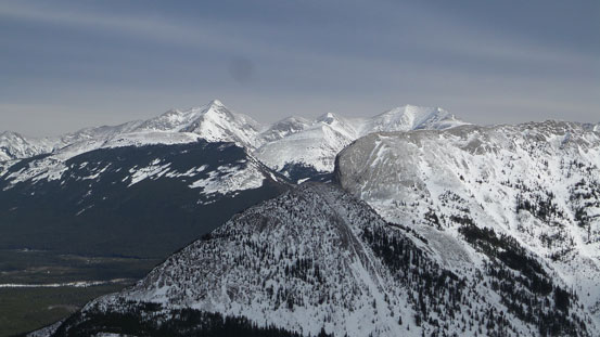 Old Baldy and McDougall, with Limestone in the foreground