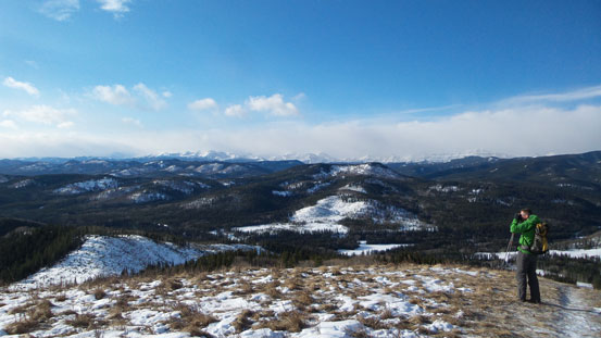 Vern taking in the views