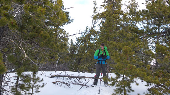 Vern on the summit. Great views...