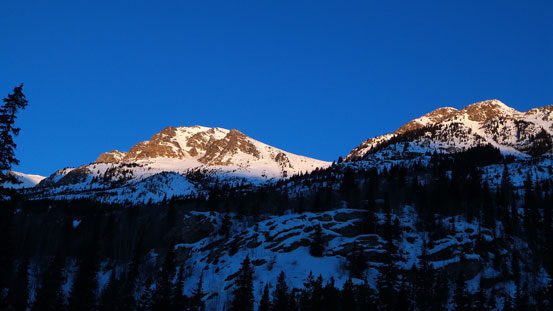 Morning view from Ghita Creek. This is one of the outliers on Sleeper Mountain