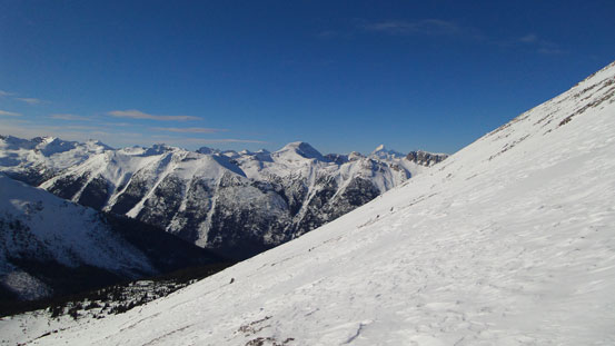 Slogging up the final slopes