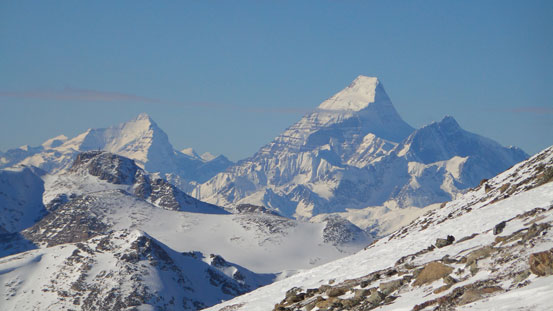 What a view of Whitehorn, Robson and Resplendent!