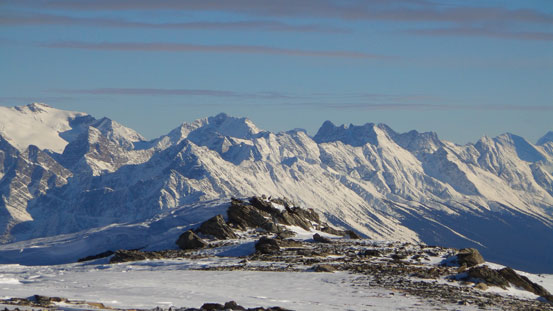 The not-so-familiar peaks south of the Ramparts on the Continental Divide