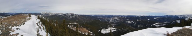 Summit Panorama looking towards the prairie. Click to view large size.