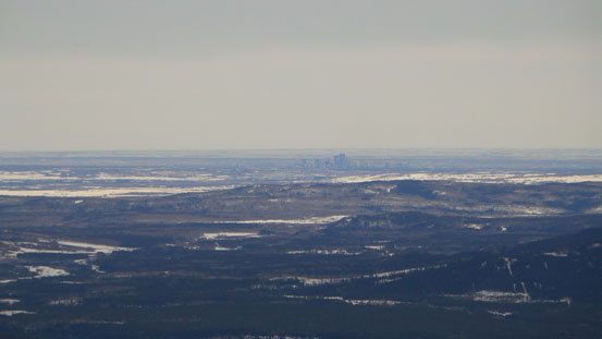 Can see Calgary from here!