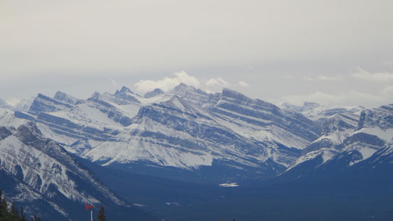 Peaks buried deeply in Siffleur Wilderness