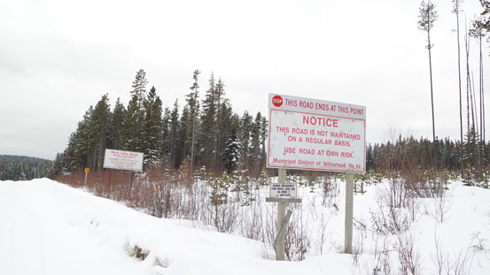 Rock Lake road isn't maintained.