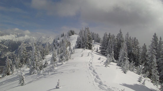 Looking back at another false summit