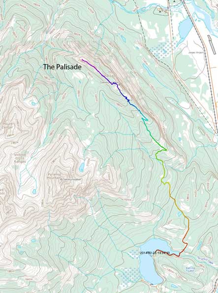 The Palisade via Pyramid Fire Road