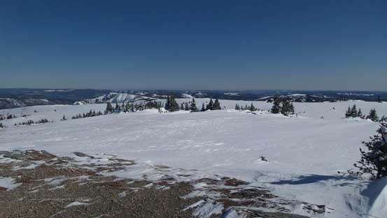 The summit plateau