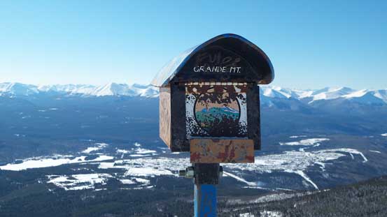 The summit mailbox. I didn't buy the Passport to the Peaks guidebook (which is $60).