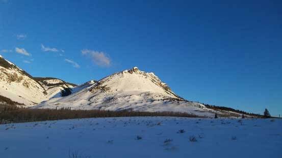 We ascended the left side