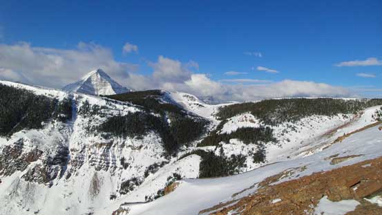 Victoria Peak started to poke behind