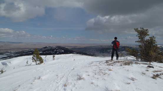 Grant taking in the views