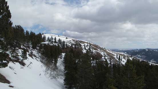 The summit block ahead