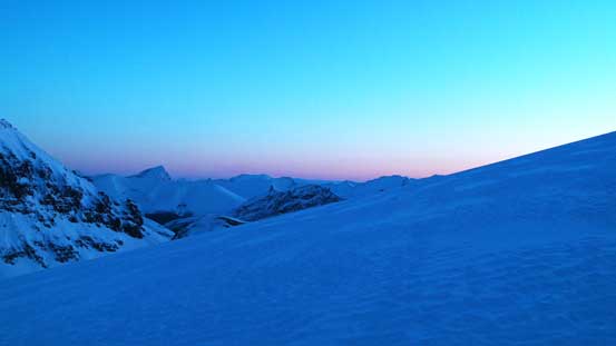 Morning colour over the Eastern horizon