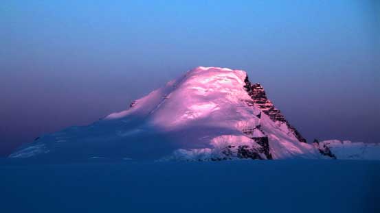 Now, Mt. Columbia full on alpenglow